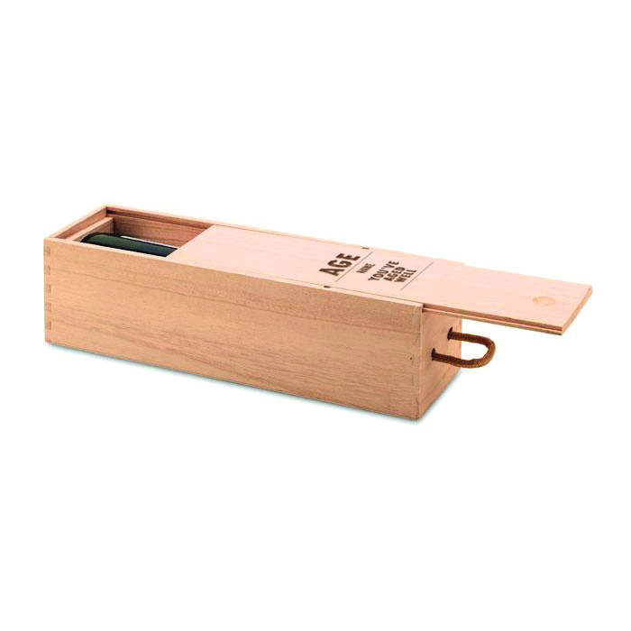 Personalised Age & Name Engraved Wooden Wine Box